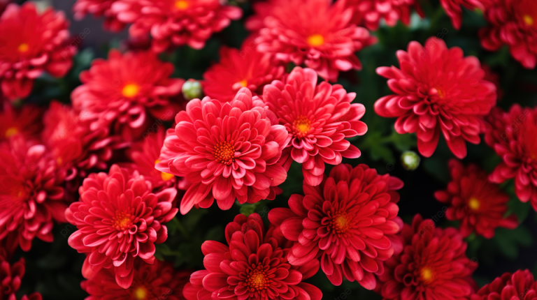 Hoa cúc đỏ