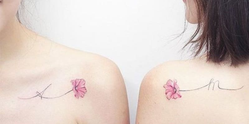 Hình xăm hoa cát tường ấn tượng